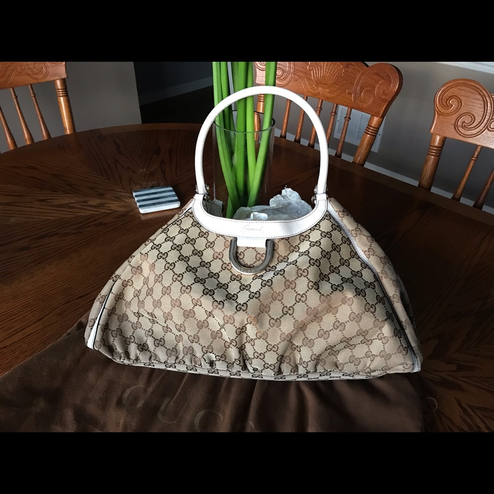 Authentic Vintage Gucci Monogram Shoulder Bag